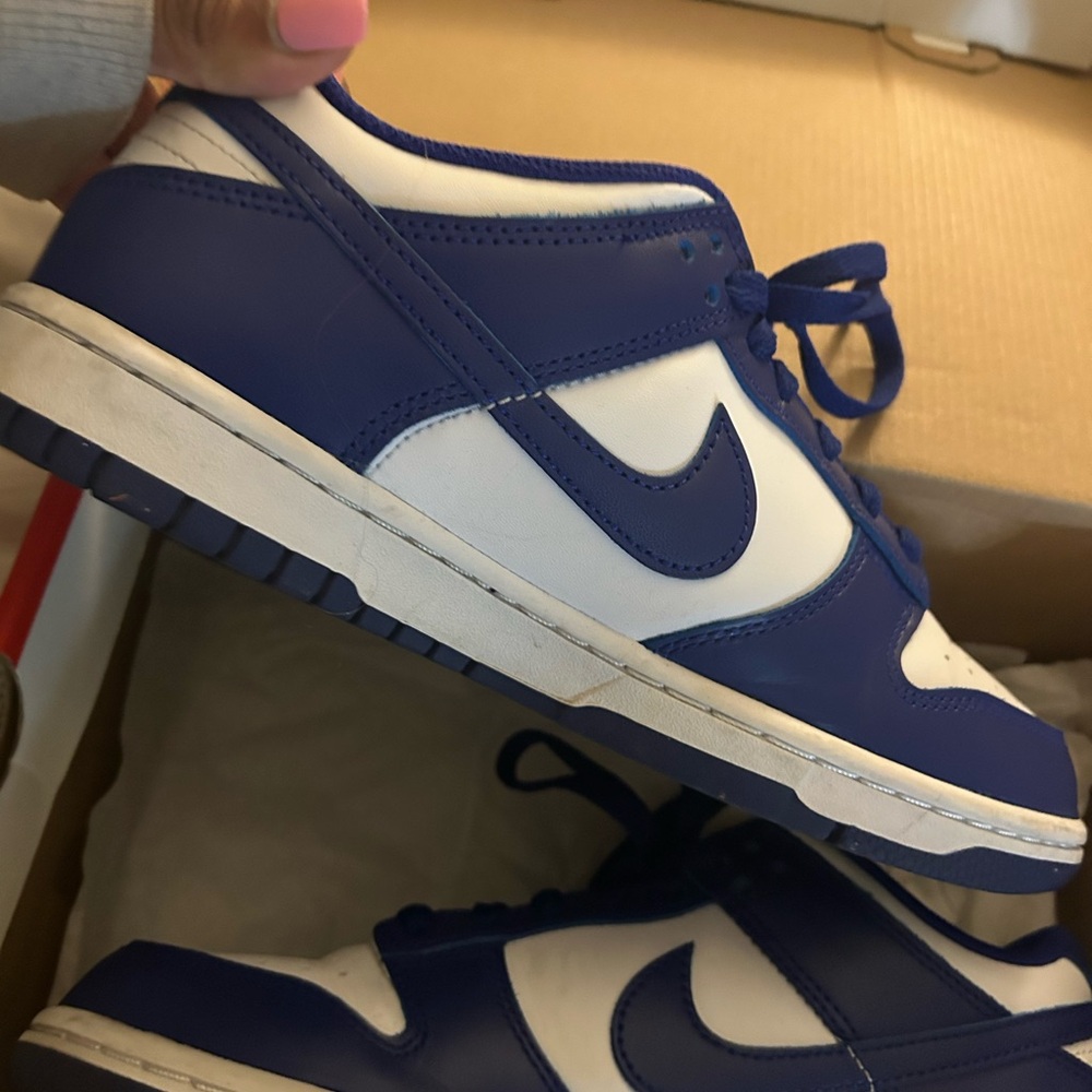 Nike Kids Navy and White Sneakers - Picture 2 of 7